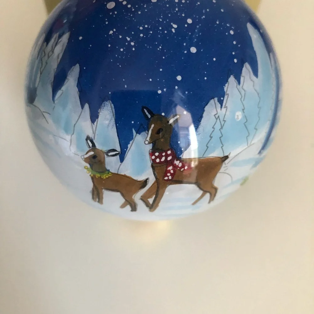 🎄 Pier 1 Imports 2018 Glass Blown Ornament